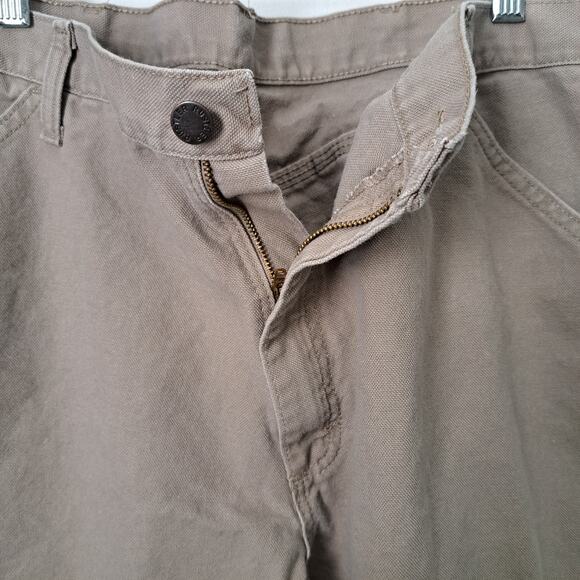 Rustler Men's Work Pants Light Tan Size 38x32 - Picture 5 of 8